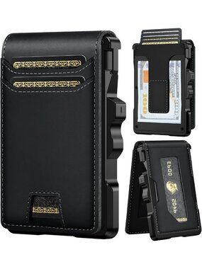 Slim RFID Leather Wallet for Men | Genuine Minimalist Design, Stylish